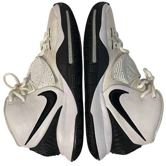 Nike Mens Kyrie 6 Sneakers Lace Up Mid Top Basketball M5.5 /W7 White BQ4630-100 - Picture 3 of 11